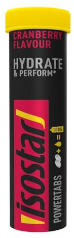 Isostar Powertabs isotonisches Getränk, Preiselbeere, 120 g