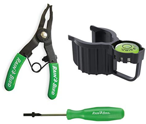 Rain-bird Irrigation Lawn Sprinkler System OEM Pull Up Hold Up Bubble Level Adjustment Tool Screwdriver Spray Head Pop Up Set