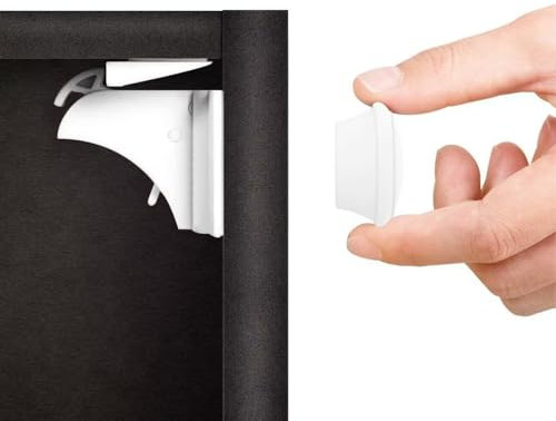 Norjews Magnetische Kindersicherung Schrank 20+3 | Schranksicherung mit Montagehilfe | Schubladensicherung unsichtbar | für Baby und Kinder