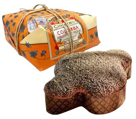 Chiostro di Saronno, Colomba de Pâques, Emballée à la Main (750 g, à la Crème D’Amaretto et Pêche)