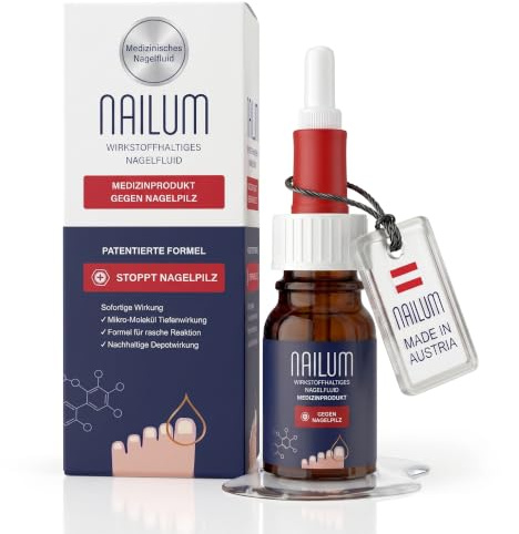 NAILUM ANTI-NAGELPILZ | Nagellack 10ml | Nagelpilzmittel zur wirksamen medizinischen Behandlung | auch gegen starken Nagelpilz - mittels Tiefenwirkung