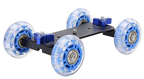 Aigid Camera Dolly Skater，Mini Desktop 10KG Load Rail Roller Track Slider Dolly Skater Car for DSLR Camera Camcorder