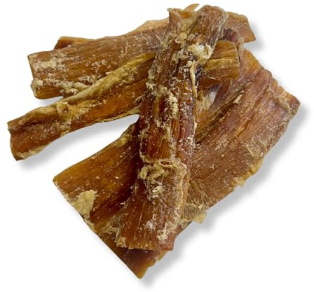 Rindernackensehne 1000g der Premium Kausnack für Hunde von PrideDogs | 100% Rind aus Deutscher Herstellung | geruchsneutraler Beutel