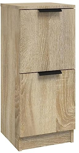 vidaXL Sideboard Sonoma-Eiche 30x30x70 cm Holzwerkstoff