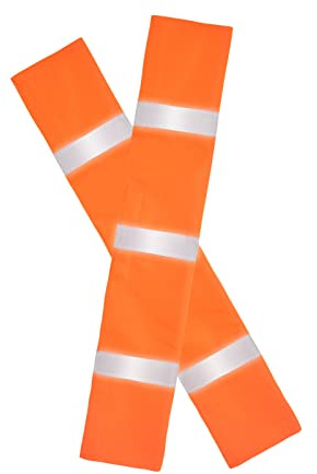 2 Packs Orange Seat Belt Cover High Visibility Safety Seat Belt Cover Reflective Seat Belt Covers for Cars Trucks Seat Belt Compliance 17.7” x 2.7”