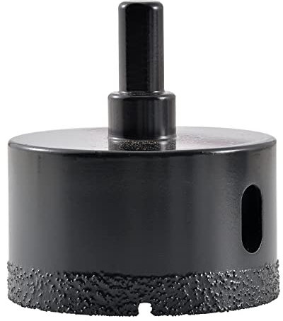 KATUR Diamond Drill Bit Brazed Core Hole Saw 60mm, Hollow Hole Cutter for Glass, Porcelain, Tile, Marble, Ceramic, Granite