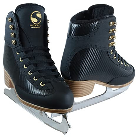 Jackson Softec Nova Black Womens/Girls Ice Figure Skates - Womens Size 5