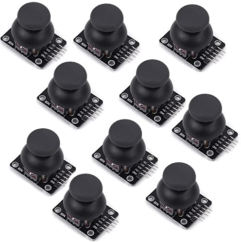 VISSQH 10pcs XY Dual Axis Joystick Breakout Module PS2 Joystick Game Controller for Arduino