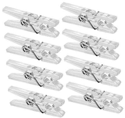 100 Piezas de Mini Clips de Carpeta con Resorte de Plástico para de Ropa Pequeñas Clips para Fotos Abrazaderas Colgantes