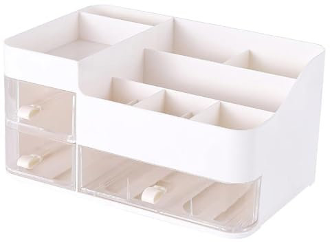 curfair Lippenstift Nagellack Organizer Lidschatten Palette Aufbewahrungslösung Sicher Hier ist ein Produkttitel für Kosmetikbox beschrieben Kompakt Vielseitig mit Weiß