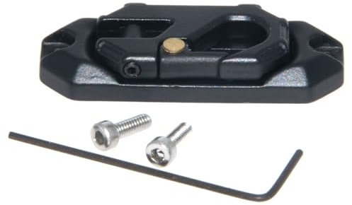Winch Line Fairlead Compatible with Traxxas TRX4 KM4 SCX10 1/8 1/10 RC Car Winch Control Mount Hawse Aluminum Alloy Parts Accessory(Black)