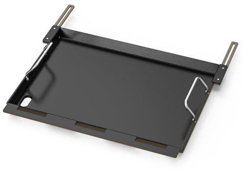 Onlyfire Flat Top Plancha Barbacoa para La Mayoría de Las Parrillas de Gas de 3 Quemadores, Plancha de Revestimiento Cerámico Antiadherente con Soporte Retráctil para Weber, Nexgrill, Enders y Más