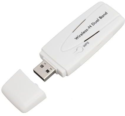 Annadue USB WiFi Adapter, Dual Band 2.4G & 5.8G 300Mbps Wireless LAN Adapter for TVs, for Kali, for Linux, for Ubuntu, for Linux 2.6.X, for Windows, etc