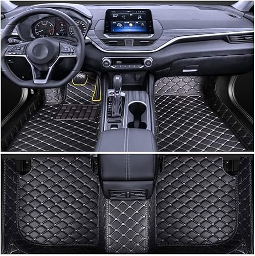 Auto Fußmatten für Kia Sportage NQ5 2022 2023, Einfach zu Säubern Autoteppich All Inclusive Autofussmatte Auto Zubehör,B Black Rice Thread