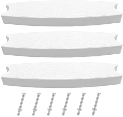 Mabellumia 3-Pack 18 Universal Pool Ladder Steps, Heavy-Duty ABS Plastic, Anti-Slip, 300 lbs Capacity