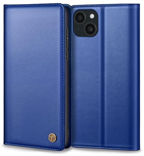 Thorhülle Handyhülle für iPhone 14 Hülle, Premium Lederhülle Schutzhülle Tasche für iPhone 14 Hülle Wallet Kartenfach Standfunktion Klappbar Flip Case für iPhone 14 Hülle, Royalblau