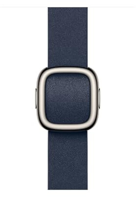 Apple Watch Band - Modernes Lederarmband - 42 mm - Tiefblau - Medium