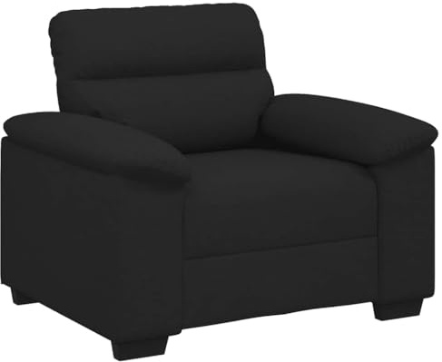 vidaXL Sessel Schwarz 100x81x84 cm Stoff, Sofa, Fernsehsessel, Einsitzer-Sofa, Loungesessel, Relaxsessel, Einsitzer-Couch, Polstersessel, Bürosessel