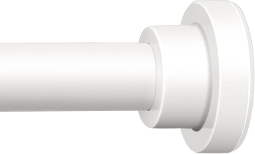 ENJOYBASICS Teleskopstange 81-137cm Gardinenstange ohne Bohren weiß