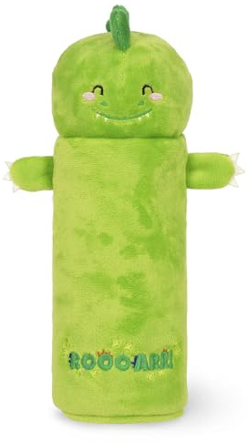 LEGAMI - Super weiches Federmäppchen, Dino-Motiv, weiches Federmäppchen, Karton mit Malvorlage inklusive, 100% Polyester, Super Soft Pencil Case.