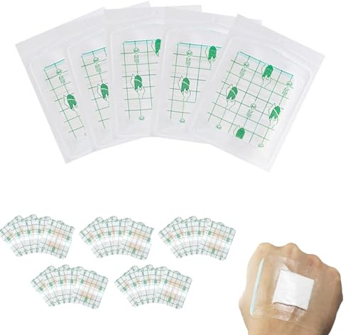 25Stück Pflaster Wasserfest,Wundpflaster Steril,Duschpflaster,Wasserdichte Sterile Wundpflaster,Wasserfestes Pflaster,Wasserdicht Steriler Wundverband,Wasserpflaster nach op,Tattoo Folie Heilung 6x7cm