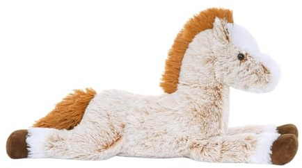 Duroecsain Plüschtier Pferd | Plüschtier Pferd Kuscheltier – weich und niedlich Kuschelkissen 53 cm für Sammler Dekoration Zoo Outdoor Ostern Schule Bauernhof Baby 1-3 Jahre Mädchen