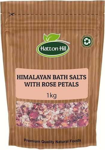 Himalayan Bath Salts with Rose Petals 1kg by Hatton Hill