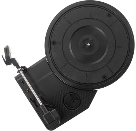 ELAYARD Retro Plattenspieler Drehplatte mit Großem Grammophon motor und Eingebauten Lautsprechern Klarer Klang Robustes Vintage design für Musikliebhaber und Sammler
