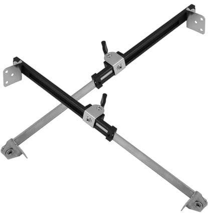 Fensterstopper Teleskop Aluminiumlegierung 2 Stück für Drehkippfenster | Verstellbares Design, Integrierter Anschlag, Stabile Ausführung, für Geschäftsbereiche und Hotels