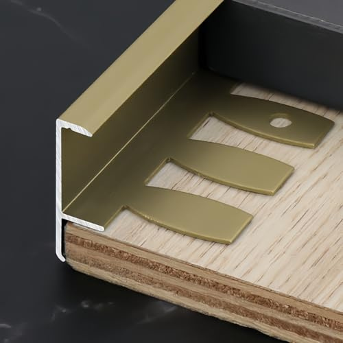 90 cm aluminiumhörnvinkeltrim – 3 delar flexibel kakelprofil för trapprenovering, skydda päls och eds, (brons 8 mm) – och hemförbättringslösning