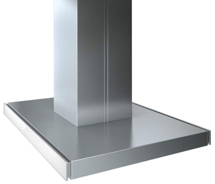 Elica Cappa Cucina Joy Isola 90 cm Vetro Bianco