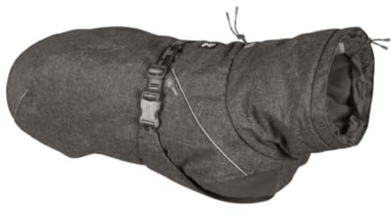 Hurtta Summit Winterparka für Hunde - Wasserfest, Atmungsaktiv, Reflektierend - Unisex, Medium (49 cm Brustumfang), Raven
