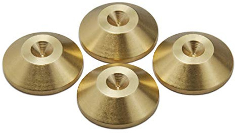 Messing-Lautsprecher, Konuspolster, 20 mm Durchmesser, 4 Stück