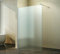 Duschwand Glas 10mm Sicherheitsglas - Begehbare Duschabtrennung Glaswand Easy Clean Nano Beschichtung - Walk - Duschwand Vollsatiniert 160 cm - ebenerdig - Duschtrennwand mit Edelstahl-Zubehör