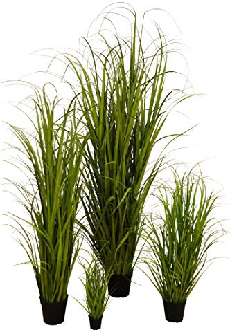 Klocke Kunstpflanzen Hochwertiges & Künstliches Gras/Dekogras im Topf - Wunderschön & Naturgetreu - Grasarrangement/Gras Arrangement/Grasbüschel/Grasbündel (Klein: 45cm)