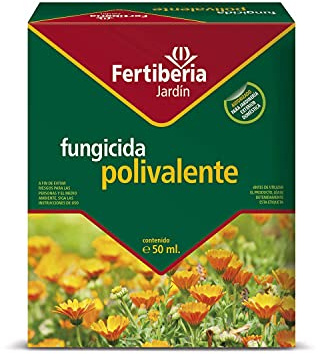 FERTIBERIA JARDÍN FUNGICIDA POLIVALENTE 50 ml. Amplio Rango de acción, con Efecto preventivo y curativo. Incluye Dosificador.