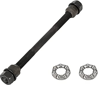X AUTOHAUX 1 Set 9.5mm Bike Rear Solid Axle with 6mm ball bearings | for Road Bicycle