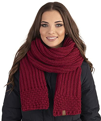 VIVISENCE Damen Schal Strick Klassisch Warm Weich Winter Alltagslook 7016S
