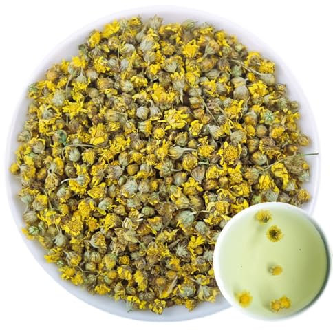 100% Dried Wild Chrysanthemum 60g/2.11oz Fresh, Non GMO Loose Leaf, Natural Dried Flowers Herbs for Soap Making, Chrysanthemum for Tea, Syrup, Drinks, Baking, DIY Beauty, Sachets & Fresh Fragrance
