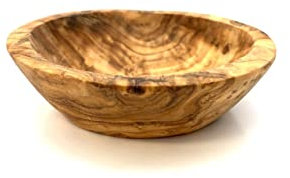 D.O.M. Ciotola rotonda Ø 8 cm in legno d'ulivo come ciotola per snack e altri