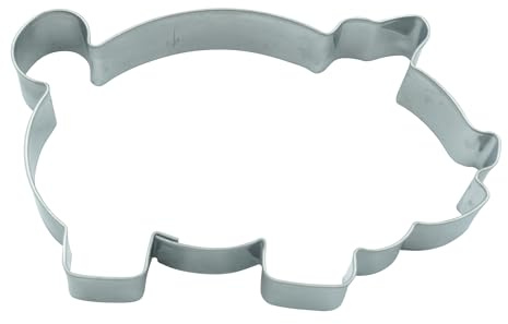 BekkiB - Cortador de galletas Cerdo - Molde grande de aproximadamente 10 x 6 cm - Cortador de galletas de acero inoxidable apto para lavavajillas - Para hornear galletas y pan de jengibre - 2005