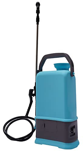 5L Drucksprüher Gartenspritze Pumpsprühflasche Garten Sprüher für Gartenbewässerung und Reinigung, Verstellbarer Sprühstab, 2600mAh Akkus