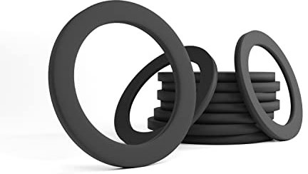 KKMSEALS Flachdichtung Gummi EPDM 1 - Dichtungsringe Set von 10 Stück - Flachdichtungen Set Effektive Isolierung - Dichtungsset - Flachdichtung Set (30x22x2 mm)