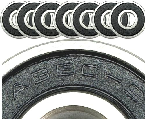 AOB Longboard/Cruiser/Skateboard Kugellager Set 608 2RS Abec 9 Set (8st.)
