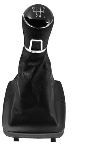 Schaltknäufe 5/6 Gang Schaltknauf Gamasche Manschette Abdeckung Kragen Für Polo 9N 9N2 GTI 2002 2003 2004 2005 2006 2007 2008 2009 Schalthebelkopf (Size : 5 Speed B0275)