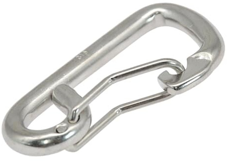 Feder-Karabinerhaken – Marine-Karabinerhaken, robuster Boots-Karabiner-Clip | Edelstahl-Schiffshaken zum Tauchen, , Camping, Hängematte, Schaukel