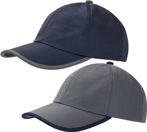 Westberg 2er Set Schirmmütze Herren, Sonnenhut mit UV-Schutz – Kappe Zertifiziert nach UV-Standard 801, 2X Baseball Cap Herren, atmungsaktive Schildkappe, Weite individuell regulierbar