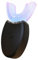 Ultrasonic Toothbrush, U-Shaped 360° Automatic Toothbrush, IPX7 Waterproof Toothbrush Electric Teeth whitening Brush Sonic Toothbrush with Wireless Charging(Black)