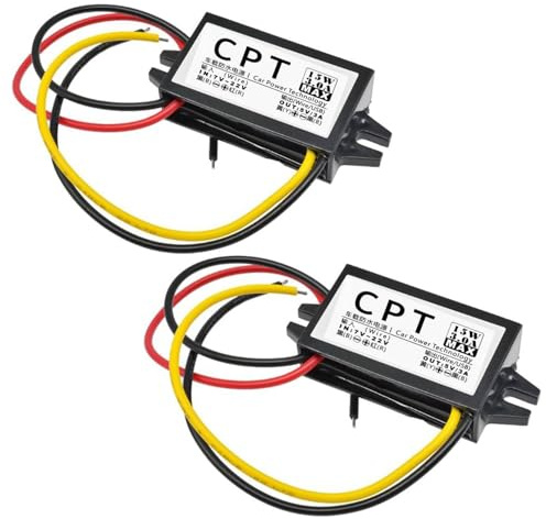 Modulo Convertitore Buck,3A 15W DC a DC Convertitore di Modulo di Alimentazione per Auto,Adattatore,Basso Calore,Protezione Auto 2 pezzi.