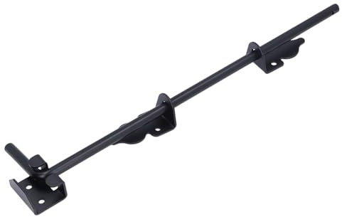 Barre de descente haute performance de 45,7 cm pour portes de portail, butée, résistante aux intempéries, pour clôtures en bois, portails en métal, portes